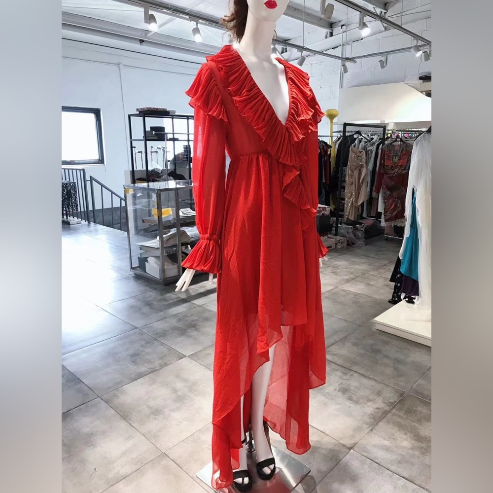 US 6 PHILOSOPHY DI LORENZO SERAFINI Asymmetric hem dress NWT